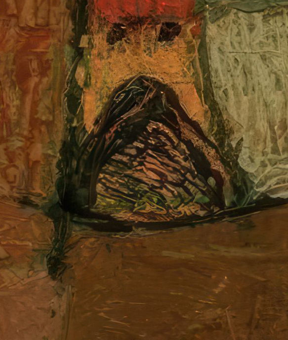 Detail 5: Dark mouth in Struck from the List